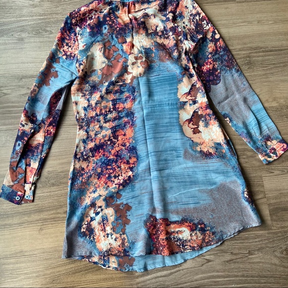 Piperlime Collection Silk Drawstring Shirtdress XS - Picture 10 of 11